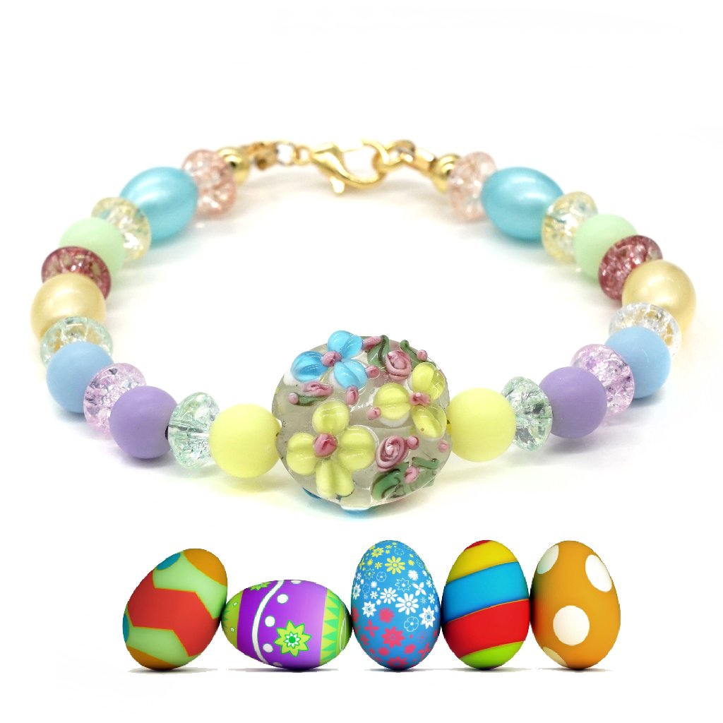 Spring And Easter Theme Bracelet.